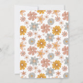 Onze kleine pompoenblauw Daisy 1e verjaardag Kaart (Achterkant)