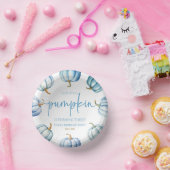 Onze kleine pompoenblauw wit Herfst verjaardagsfee Papieren Kommen (Feest)