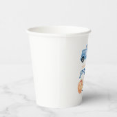 Onze kleine pompoenblauwe truck eerste verjaardag papieren bekers (Rechts)