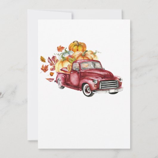 Onze kleine pompoenjongen 1 de Birthday Herfst Tru Kaart (Achterkant)