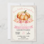 Onze kleine pompoenkinderen verjaarfeest uitnodigi kaart (Voorkant)