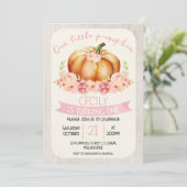 Onze kleine pompoenkinderen verjaarfeest uitnodigi kaart (Staand voorkant)