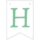 Onze kleine pompoenmunt/roze verjaardagsfeestje vlaggetjes (Tweede vlag)