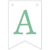 Onze kleine pompoenmunt/roze verjaardagsfeestje vlaggetjes (Derde vlag)