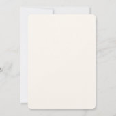 Onze Kleine Prins Baby Crème Witte Minimal Script Kaart (Achterkant)