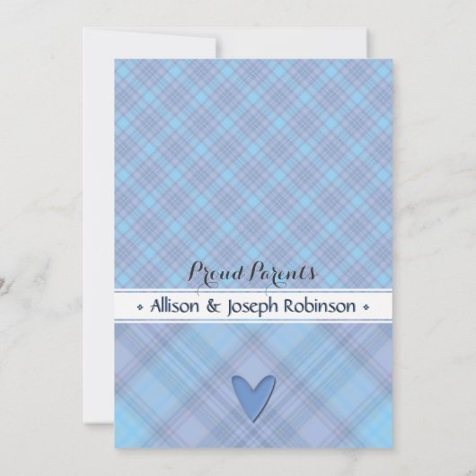 Onze kleine prins Baby Jongen Aankondiging (Achterkant)