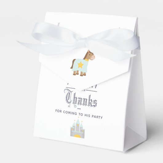 Onze kleine prins Birthday Party Guest Favor Bedankdoosjes (Voorkant Zijde)