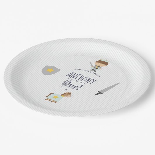 Onze kleine prins Birthday Party Papieren Bordje (Gekanteld)