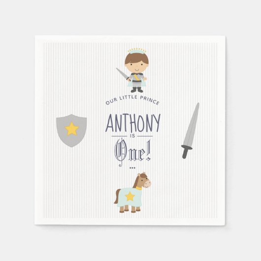 Onze kleine prins Birthday Party Servetten (Voorkant)