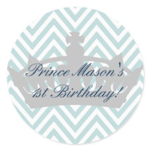 Onze kleine prins draait 1 verjaardags Sticker