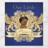 Onze kleine prins| Royal African Prince Elegant Wijn Etiket (Enkel label)