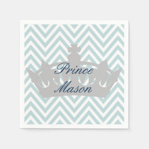 Onze kleine prins verandert 1 verjaardag Napkins Servet
