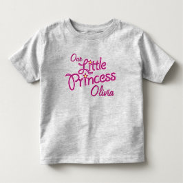 Onze Kleine Prinses aangepaste naam meisjes T-shir Kinder Shirts