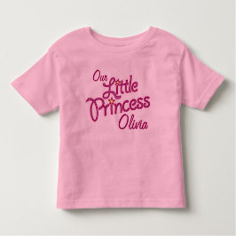 Onze Kleine Prinses aangepaste naam meisjes T-shir Kinder Shirts