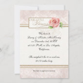 Onze kleine prinses Baby Girl geboorteaankondiging Aankondiging (Achterkant)