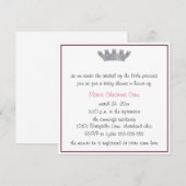 Onze kleine prinses Baby shower uitnodiging (Voorkant / Achterkant)