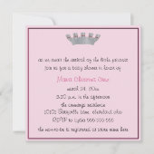 Onze kleine Prinses Baby shower Uitnodiging (Roze) (Voorkant)