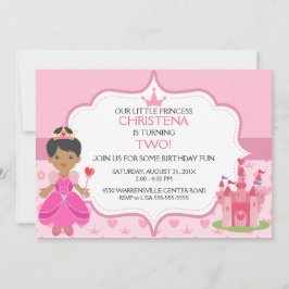 Onze kleine prinses Birthday Party Invitation (AA) Kaart