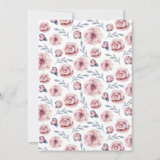 Onze kleine prinses Birthday Party Kaart (Achterkant)