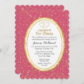 Onze kleine prinses Bokeh Sparkle Glitter Confetti Kaart (Voorkant / Achterkant)