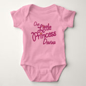 Onze kleine prinses genaamd meisjes shirt (Voorkant)