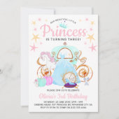 Onze kleine prinses Girls Birthday Party Kaart (Voorkant)