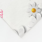 Onze kleine prinses kind roze gestreepte eenhoorn fleece deken (Hoek)