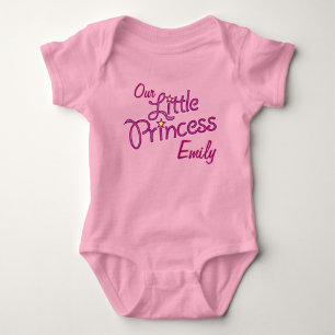Onze kleine prinses noemde meisjes peuter-t-shirt romper