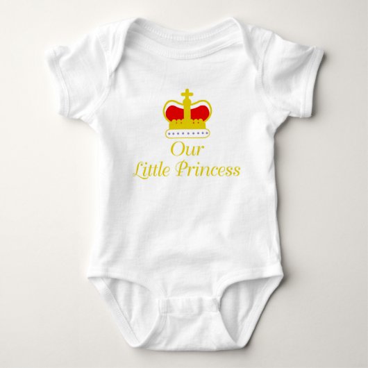 Onze kleine prinses romper (Voorkant)