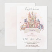 Onze kleine prinses sprookje Kind uitnodiging (Voorkant / Achterkant)