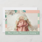 Onze kleine prinses verjaardag mooi koninklijk zee kaart (Voorkant)