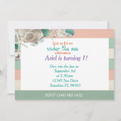 Onze kleine prinses verjaardag mooi koninklijk zee kaart (Achterkant)