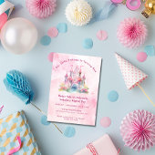 Onze kleine prinses wordt één verjaardag kaart