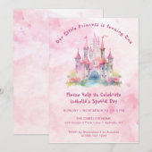 Onze kleine prinses wordt één verjaardag kaart (Voorkant / Achterkant)