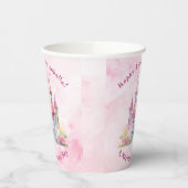 Onze kleine prinses wordt één verjaardag papieren bekers (Links)