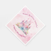 Onze kleine prinses wordt één verjaardag servet (Hoek)