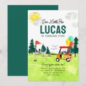 Onze kleine Pro Swing Par-t-shirt Kinder golfverja Kaart (Voorkant / Achterkant)