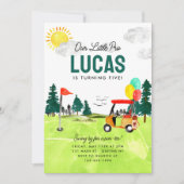 Onze Kleine Pro Swing Par-tee Kinderen Golf Verjaa Kaart (Voorkant)