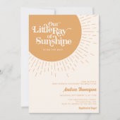 Onze kleine Ray van Sunshine Boho Baby shower Kaart (Voorkant)