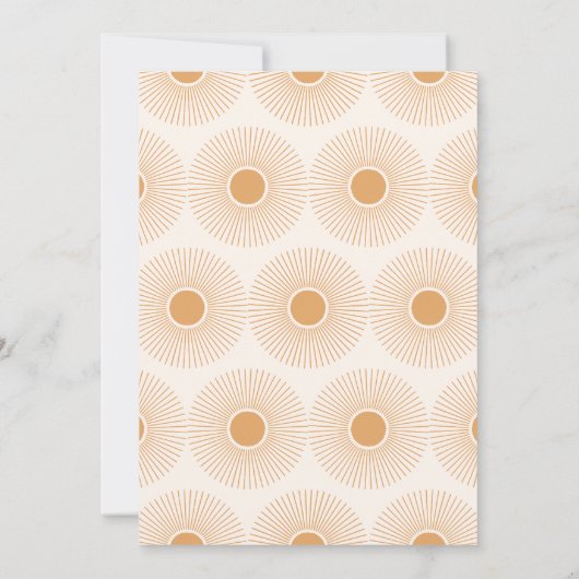 Onze kleine Ray van Sunshine Boho Baby shower Kaart (Achterkant)