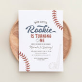 Onze kleine Rookie Baseball 1e Verjaardag Kaart