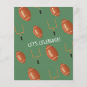 Onze kleine Rookie Football Budget 1e Verjaardag (Achterkant)