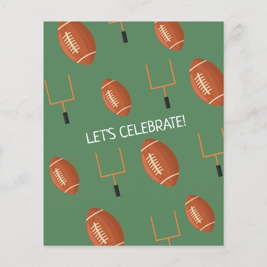 Onze kleine Rookie Football Budget 1e Verjaardag (Achterkant)