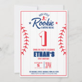 Onze kleine Rookie honkbal verjaardagsfeestje Kaart (Voorkant)