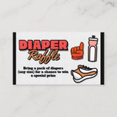 Onze kleine Rookie is onderweg - Luier Raffle Informatiekaartje (Voorkant)