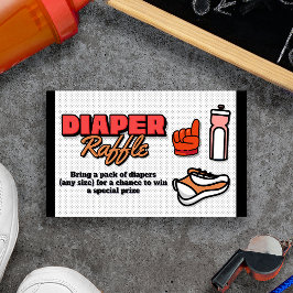 Onze kleine Rookie is onderweg - Luier Raffle Informatiekaartje