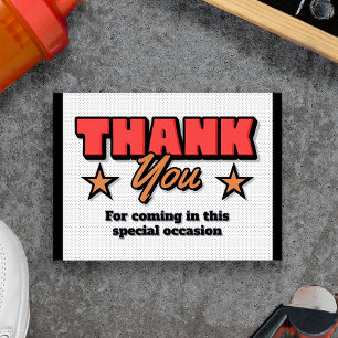Onze kleine Rookie is onderweg - Thank You Card Bedankkaart