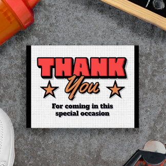 Onze kleine Rookie is onderweg - Thank You Card Bedankkaart