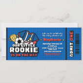 Onze kleine Rookie is op de weg ticket Kaart (Voorkant)