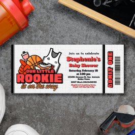 Onze kleine Rookie is op de weg Ticket uitnodiging